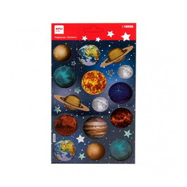 APLI Set de 5 bolsas de pegatinas holográficas de planetas