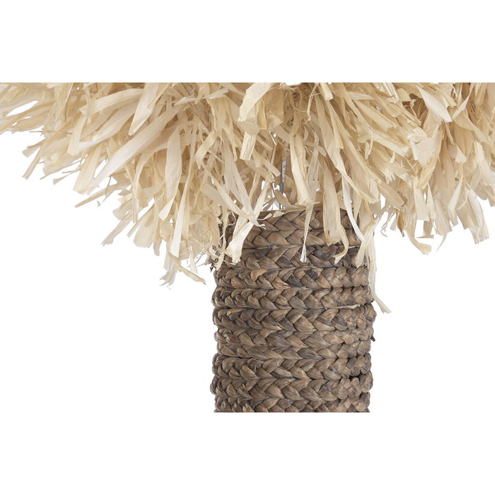 DKD Home Decor Palmera Decorativa de Fibra y Metal Natural