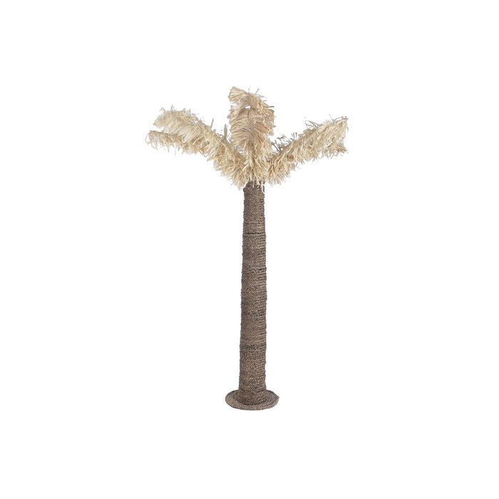 DKD Home Decor Palmera Decorativa de Fibra y Metal Natural