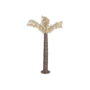 DKD Home Decor Palmera Decorativa de Fibra y Metal Natural