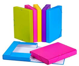 Carpeta De Proyectos Carchivo Carton Forrado Fashion Fº Gomas 4 Cm Violeta