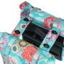Basil Alforjas Bloom Field MIK 28-35L Impermeables Poliéster Azul/Flores con Reflectantes