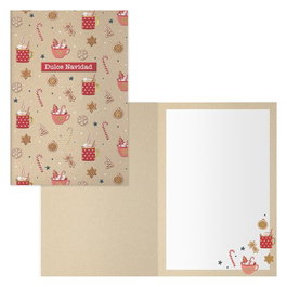 DOHE Set de 6 Tarjetas de Felicitación Navideña Christmas Candy 115x170 mm
