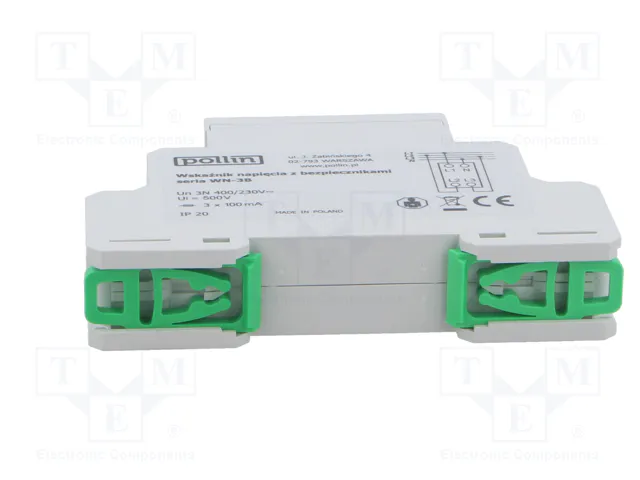 POLLIN Indicador de tensión 3x400VAC WN-3BK