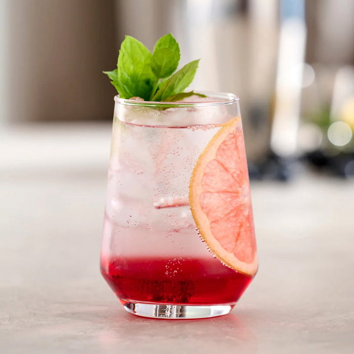 Day Vasos de Vidrio Transparente 390 ml - Juego de 4 Vasos - Apto Lavavajillas