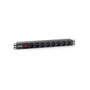 EQUIP PDU 8 Salidas AC 1U Negro