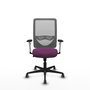 PIQUERAS Y CRESPO Silla de oficina Zulema con mecanismo Sincro, Morado y Gris