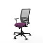 PIQUERAS Y CRESPO Silla de oficina Zulema con mecanismo Sincro, Morado y Gris