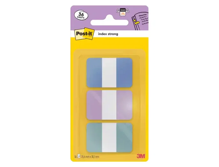 Post-it Banderitas Separadoras Index Strong 686-3 Coast 3 Colores Pastel Post-it Banderitas Separadoras Index Strong 686-3 Coast 3 Colores Pastel