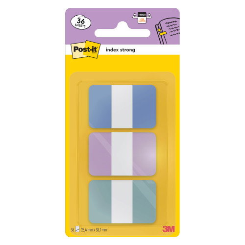 Post-it Banderitas Separadoras Index Strong 686-3 Coast 3 Colores Pastel Post-it Banderitas Separadoras Index Strong 686-3 Coast 3 Colores Pastel