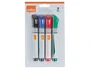 NOBO Pack de 4 Rotuladores para Pizarra de Cristal de Tinta Líquida