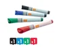 NOBO Pack de 4 Rotuladores para Pizarra de Cristal de Tinta Líquida