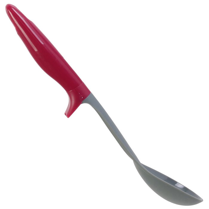 Cook Concept Cuchara para Servir Alimentos 7x3,8x32,5 cm Colores Surtidos Antirayaduras con Soporte