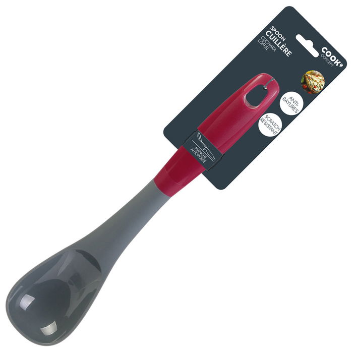 Cook Concept Cuchara para Servir Alimentos 7x3,8x32,5 cm Colores Surtidos Antirayaduras con Soporte