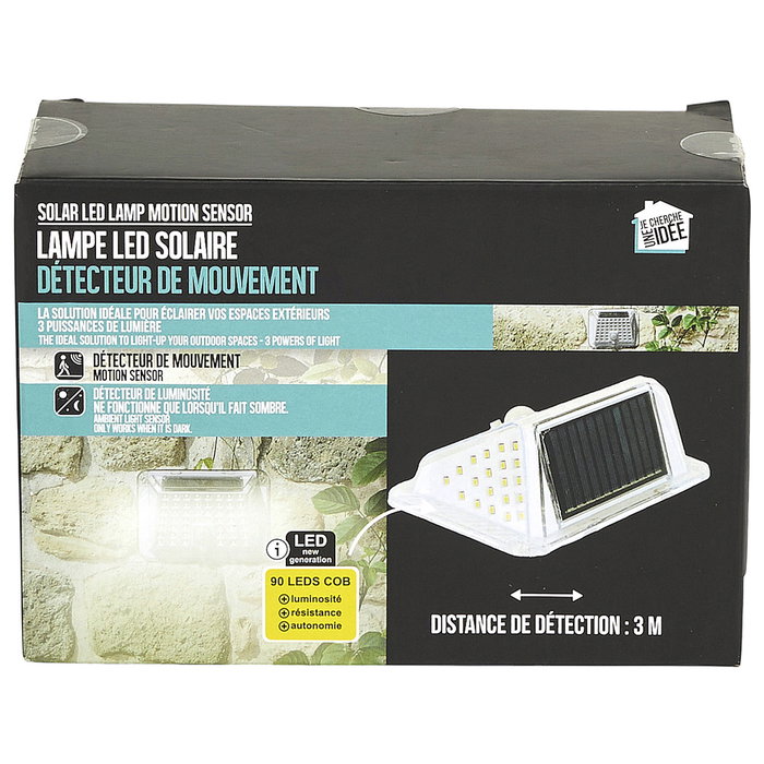 Je cherche une Idee Luz Solar 90 LED COB con Detector de Movimiento y Luminosidad
