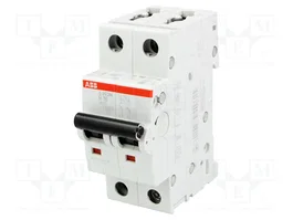 ABB S200M S202M-B16 Interruptor Magnetotérmico 16A 2 Polos