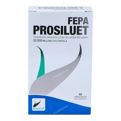 FEPADIET Prosiluet 60 Cápsulas - Control de Peso con Lactobacillus Gasseri para Estilo de Vida Saludable FEPADIET Prosiluet 60 Cápsulas - Control de Peso con Lactobacillus Gasseri para Estilo de Vida Saludable