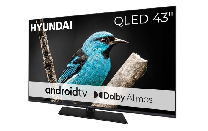 Hyundai QLX43850GSMART Televisor LED 43 pulgadas QLED Smart TV Android HDR Negro