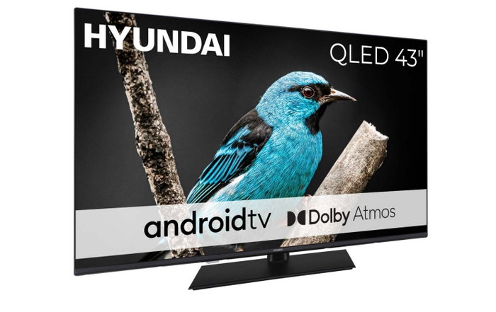 Hyundai QLX43850GSMART Televisor LED 43 pulgadas QLED Smart TV Android HDR Negro