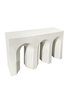 DKD Home Decor Consola de Mango 150x35x87 cm Blanco