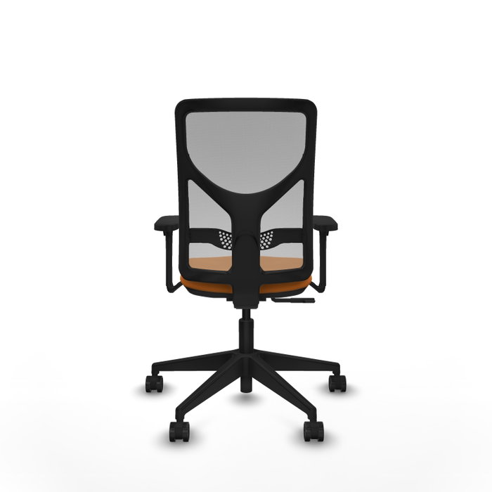 PIQUERAS Y CRESPO Silla de oficina Motilla Naranja y Gris
