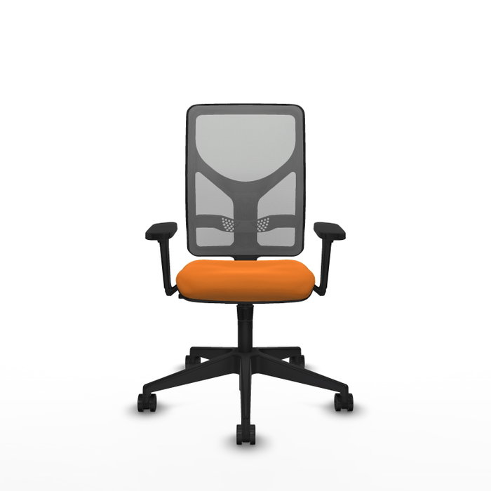 PIQUERAS Y CRESPO Silla de oficina Motilla Naranja y Gris