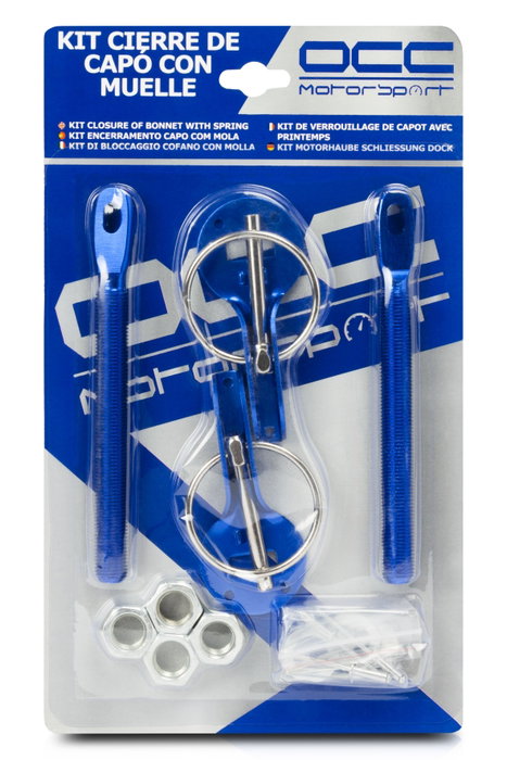 Occ Motorsport Kit Cierre Capot Azul Occ Motorsport Kit Cierre Capot Azul