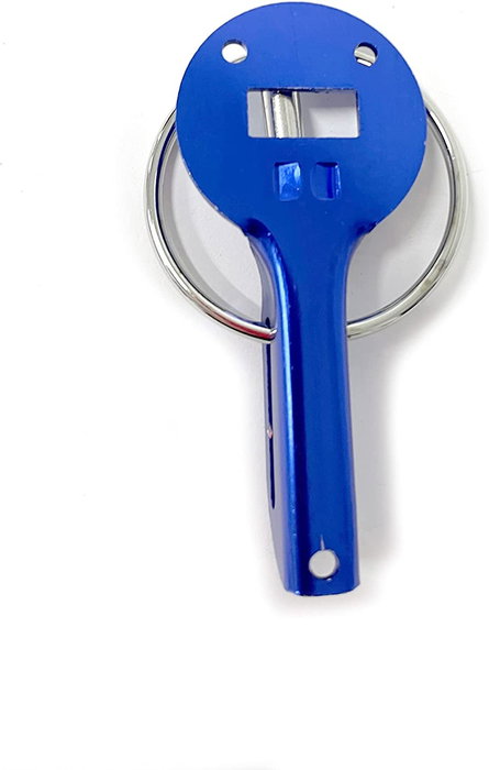 Occ Motorsport Kit Cierre Capot Tipo Muelle Azul OCCRC002 - Acero Inoxidable, Pareja, Estilo Racing