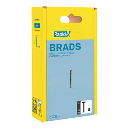 Rapid Clavos brad 8 / 15 mm galvanizados, 5700 uds