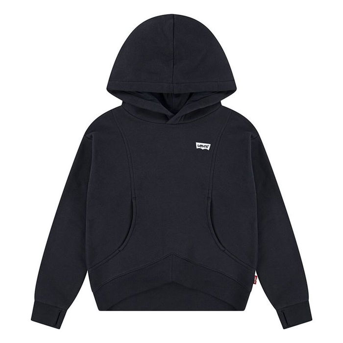 Sudadera con Capucha Niña Levi's Batwing Patch Hoodie Negro XL Sudadera con Capucha Niña Levi's Batwing Patch Hoodie Negro XL