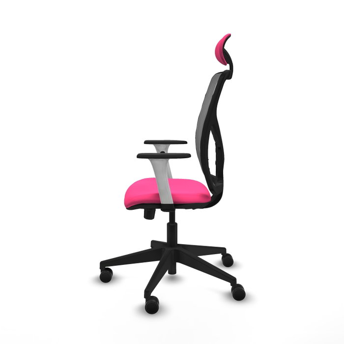 PIQUERAS Y CRESPO Silla de oficina Motilla con mecanismo Sincro/Traslack, Rosa y Gris PIQUERAS Y CRESPO Silla de oficina Motilla con mecanismo Sincro/Traslack, Rosa y Gris