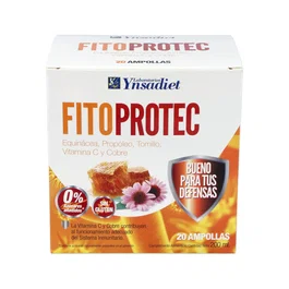 YNSADIET Fito Protec Con Echinacea 20 Ampollas - Vitamina C y Cobre para el Sistema Inmune