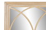 DKD Home Decor Espejo de Paulownia y Cristal Ventana Natural 97x4x127 cm