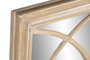 DKD Home Decor Espejo de Paulownia y Cristal Ventana Natural 97x4x127 cm