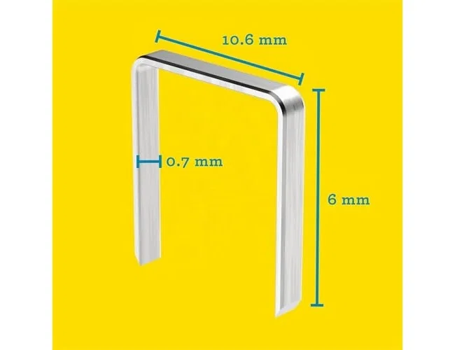 Rapid Grapas 13/6 mm galvanizadas, caja de 5000 unidades