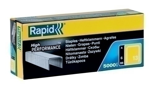 Rapid Grapas 13/6 mm galvanizadas, caja de 5000 unidades Rapid Grapas 13/6 mm galvanizadas, caja de 5000 unidades