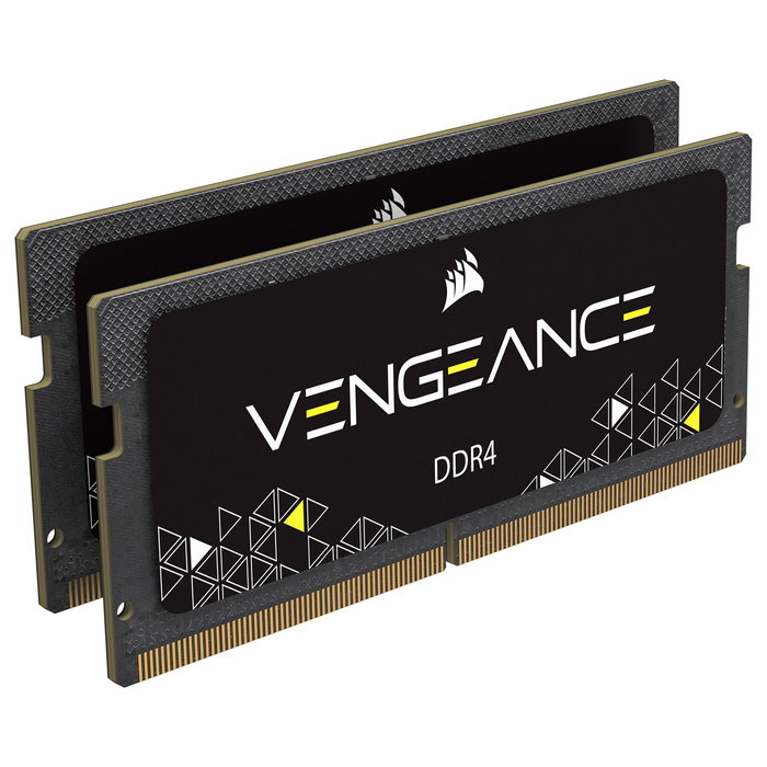 Corsair Vengeance 16GB Kit (2x8GB) DDR4 SO-DIMM 2666MHz, CMSX16GX4M2A2666C18, para portátiles, Negro