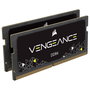 Corsair Vengeance 16GB Kit (2x8GB) DDR4 SO-DIMM 2666MHz, CMSX16GX4M2A2666C18, para portátiles, Negro