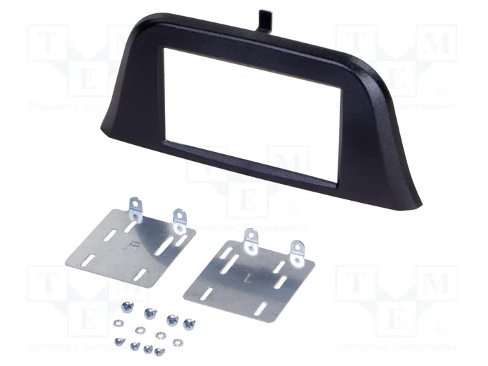 PER.PIC. Bastidor de montaje de radio 2 DIN para Iveco Daily, negro