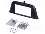 PER.PIC. Bastidor de montaje de radio 2 DIN para Iveco Daily, negro