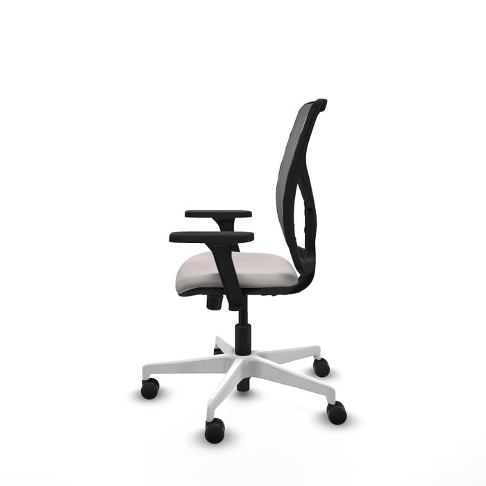 PIQUERAS Y CRESPO Silla de Oficina Motilla con Mecanismo Sincro, Blanco y Gris PIQUERAS Y CRESPO Silla de Oficina Motilla con Mecanismo Sincro, Blanco y Gris