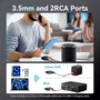 Vention Receptor de Audio Bluetooth 5.1 NAJB0 para Altavoces con Salidas RCA y Jack 3.5mm - Negro