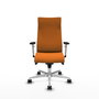 PIQUERAS Y CRESPO Sillón Albacete Naranja con Mecanismo Sincro y Base de Aluminio