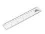 Liderpapel Regla Transparente Plástico 15 cm Medidas Exactas