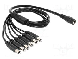 DeLOCK 83289 Cable divisor DC 5,5 x 2,1 mm 1 hembra a 6 machos