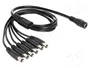 DeLOCK 83289 Cable divisor DC 5,5 x 2,1 mm 1 hembra a 6 machos