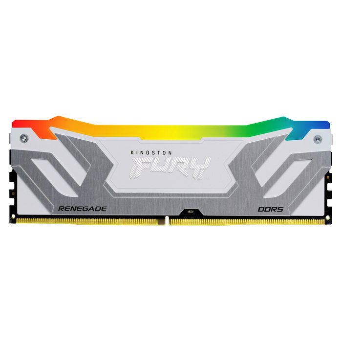 Kingston FURY Renegade RGB 48 GB (2 x 24 GB) DDR5 8400 MT/s CL40 CUDIMM Blanco/Plata Kingston FURY Renegade RGB 48 GB (2 x 24 GB) DDR5 8400 MT/s CL40 CUDIMM Blanco/Plata