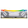 Kingston FURY Renegade RGB 48 GB (2 x 24 GB) DDR5 8400 MT/s CL40 CUDIMM Blanco/Plata