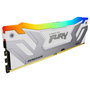 Kingston FURY Renegade RGB 48 GB (2 x 24 GB) DDR5 8400 MT/s CL40 CUDIMM Blanco/Plata