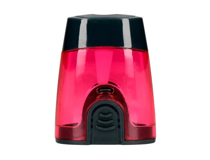 Liderpapel Sacapuntas de Plástico de 1 Uso con Depósito y Protector Metálico, Colores Surtidos